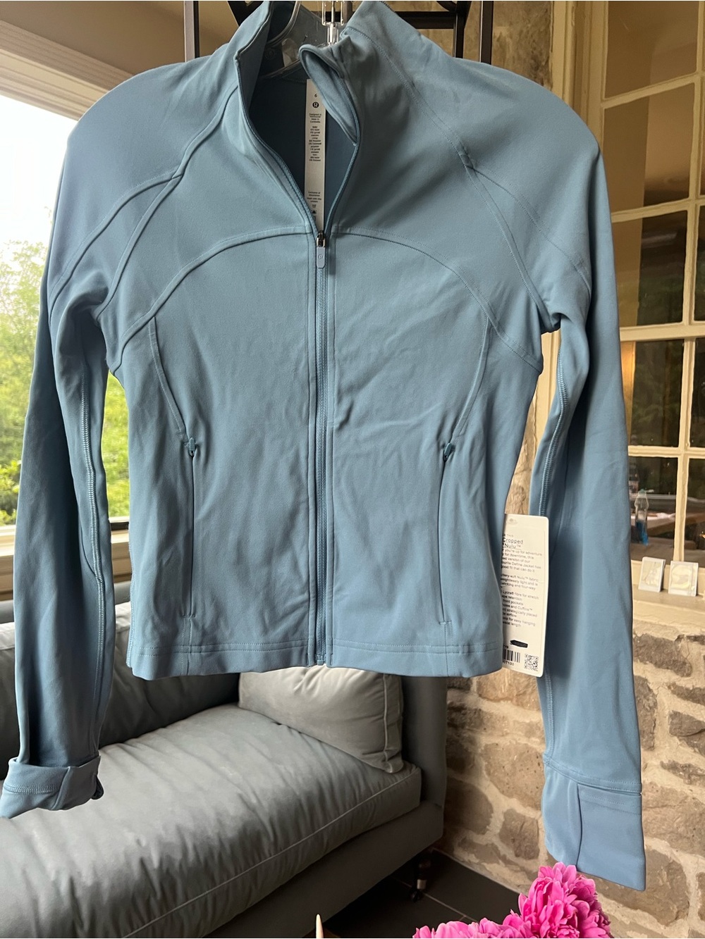 Lululemon Define Cropped Jacket Women's Utility Blue - Size 6